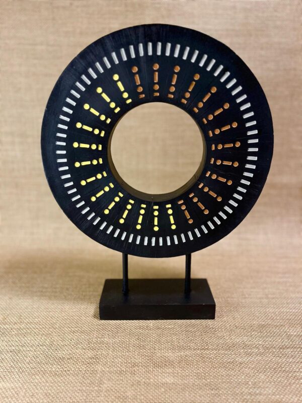 Ornament zwart cirkel
