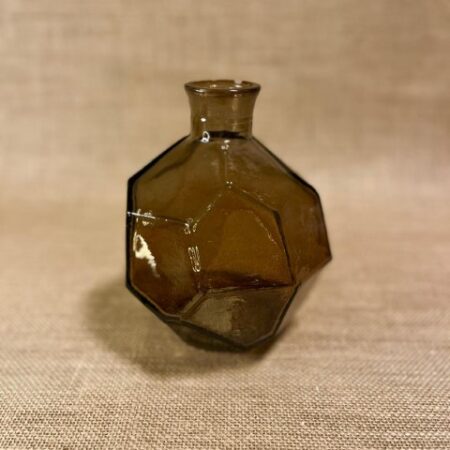 Vaas bruin, gerecycled glas