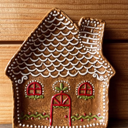 Kerst bordje, gingerbread