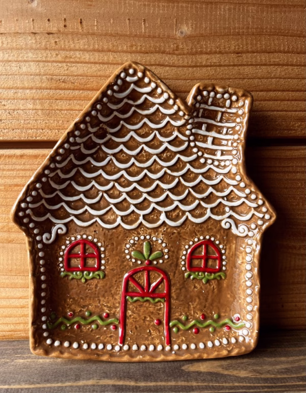 Kerst bordje, gingerbread